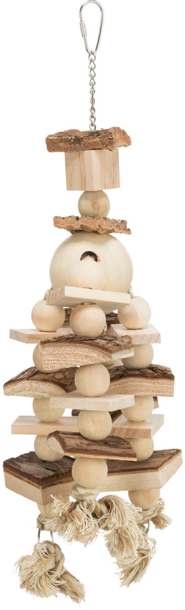 Trixie Wooden Toy - дървена играчка за голям папагал 35 см.