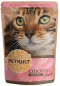 Petkult Adult Cat Chicken - пълноценен пауч за котки с пилешко 100 гр