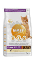 Iams Kitten with Fresh Chicken - пълноценна храна с пилешко месо за котки до 12 месеца 800 гр.