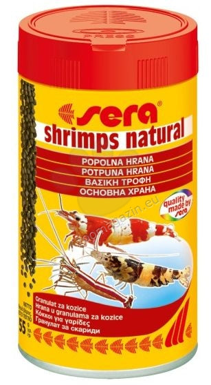 РАЗПРОДАЖБА Sera Shrimps Naturе - за сладко и соленоводни скариди 100 мл.