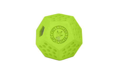 Kiwi Walker Lets Play Dodecaball Mini Green - гумена играчка за лакомства 4 см, зелен