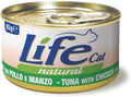 Life Cat Natural Tuna Chicken and Beef - с риба тон, пилешко и говеждо месо 85 гр.