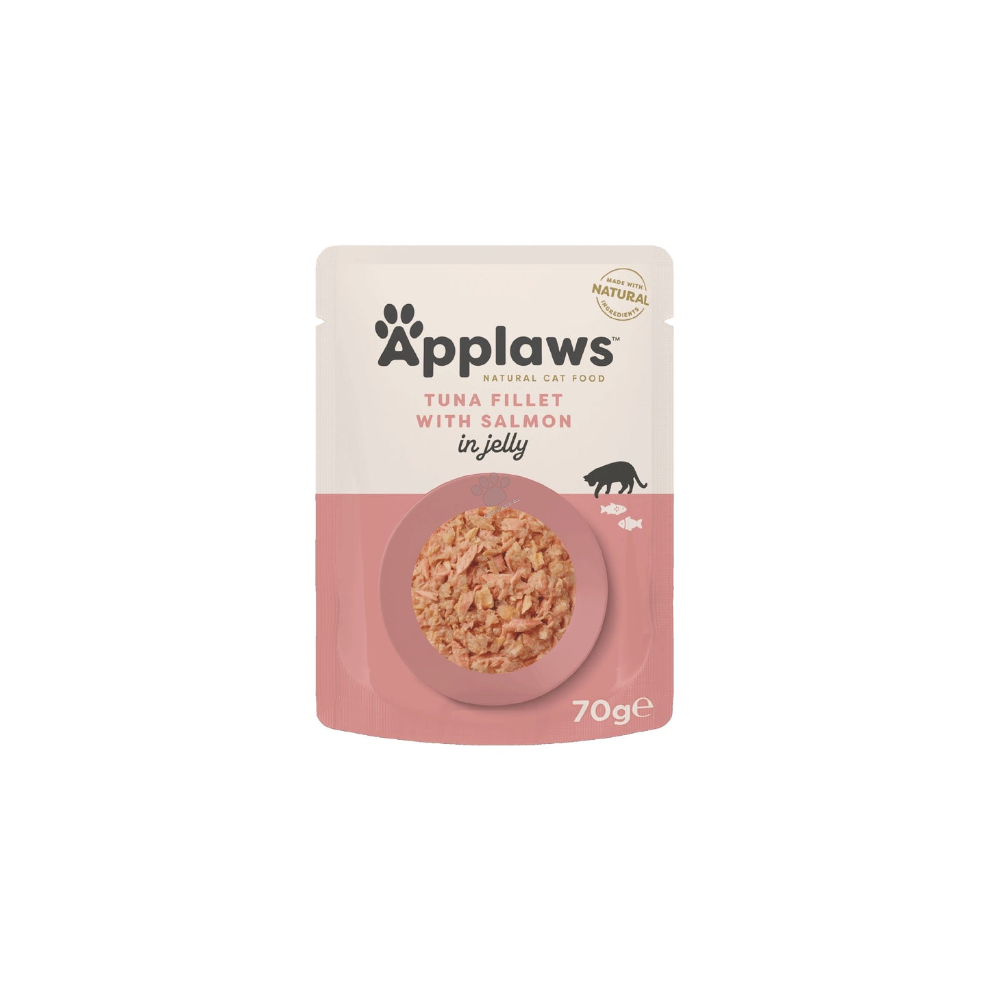 РАЗПРОДАЖБА Applaws Tuna Wholemeat with Salmon in Jelly - с риба тон и сьомга в желе 70 гр.