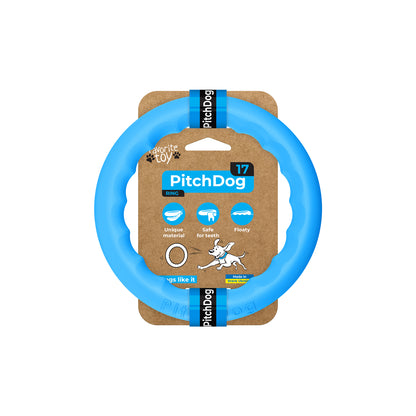 PitchDog 17 Fetch Ring Blue - ринг за кучета 17 см