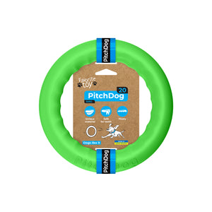 PitchDog 20 Fetch Ring Light Green - ринг за кучета 20 см