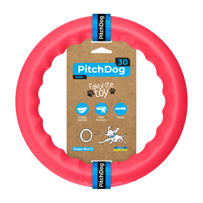 PitchDog 30 Fetch Ring Pink - ринг за кучета 28 см