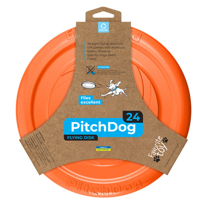 PitchDog Game Flying Disc Orange - фризби за кучета 24 см