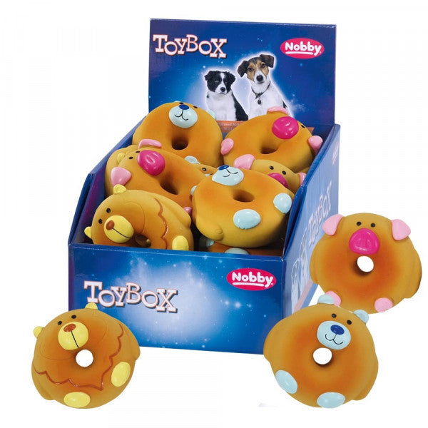 Nobby Display Latex Donut - латексова играчка 8.5 см. / 1бр.