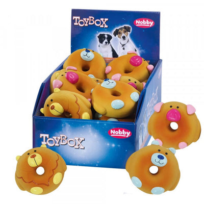 Nobby Display Latex Donut - латексова играчка 8,5 см - 1 бр