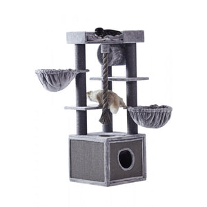 Nobby cat scratcher Adile - котешка драскалка 60 / 60 / 166 см сив