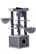 Nobby cat scratcher Adile - котешка драскалка 60 / 60 / 166 см сив