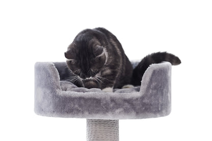 Nobby cat scratcher classic Zera - котешка драскалка 50 / 50 / 97 см сив