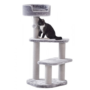Nobby cat scratcher classic Zera - котешка драскалка 50 / 50 / 97 см сив