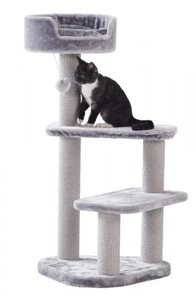 Nobby cat scratcher classic Zera - котешка драскалка 50 / 50 / 97 см сив