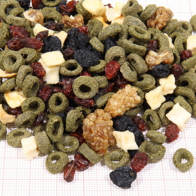 JBL ProTerra Fructil - основна храна за сухоземни костенурки с натурални плодове и екструдирани зеленчукови кръгчета 1000 мл