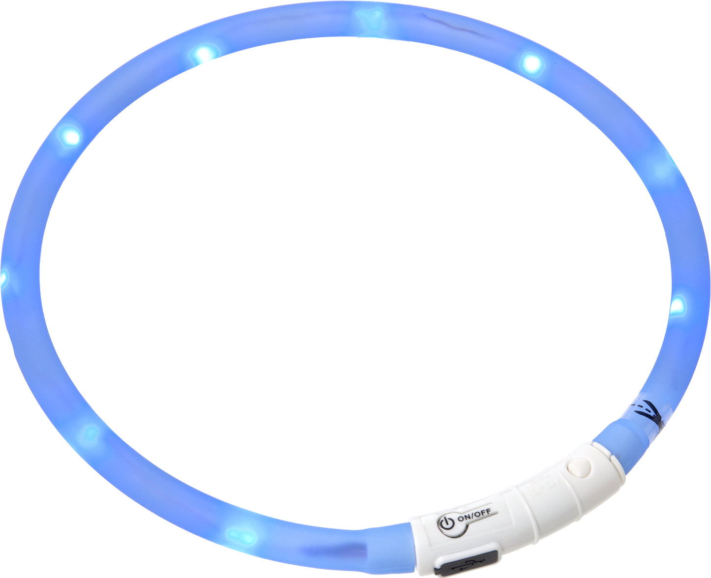 Flamingo Collar Led Nera - силиконов светещ нашийник 16 мм./ 20 - 70 см, розов