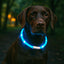 Flamingo Collar Led Nera - силиконов светещ нашийник 16 мм./ 20 - 70 см, розов