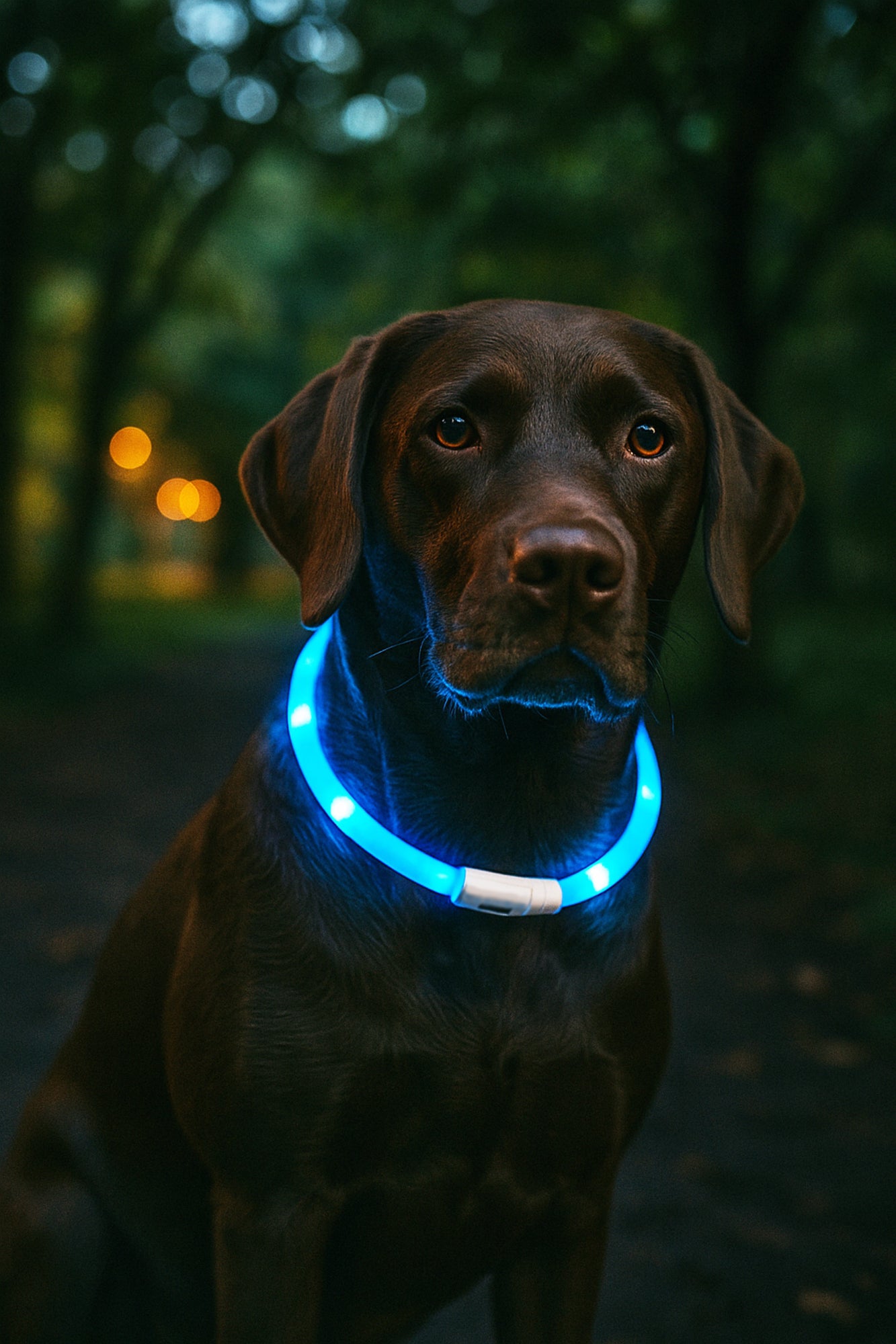 Flamingo Collar Led Nera - силиконов светещ нашийник 16 мм./ 20 - 70 см, розов