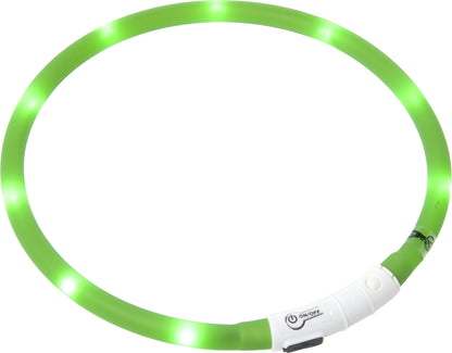 Flamingo Collar Led Nera - силиконов светещ нашийник 16 мм./ 20 - 70 см, розов