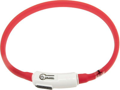 Flamingo Collar Led Nera - силиконов светещ нашийник 16 мм./ 20 - 70 см, розов