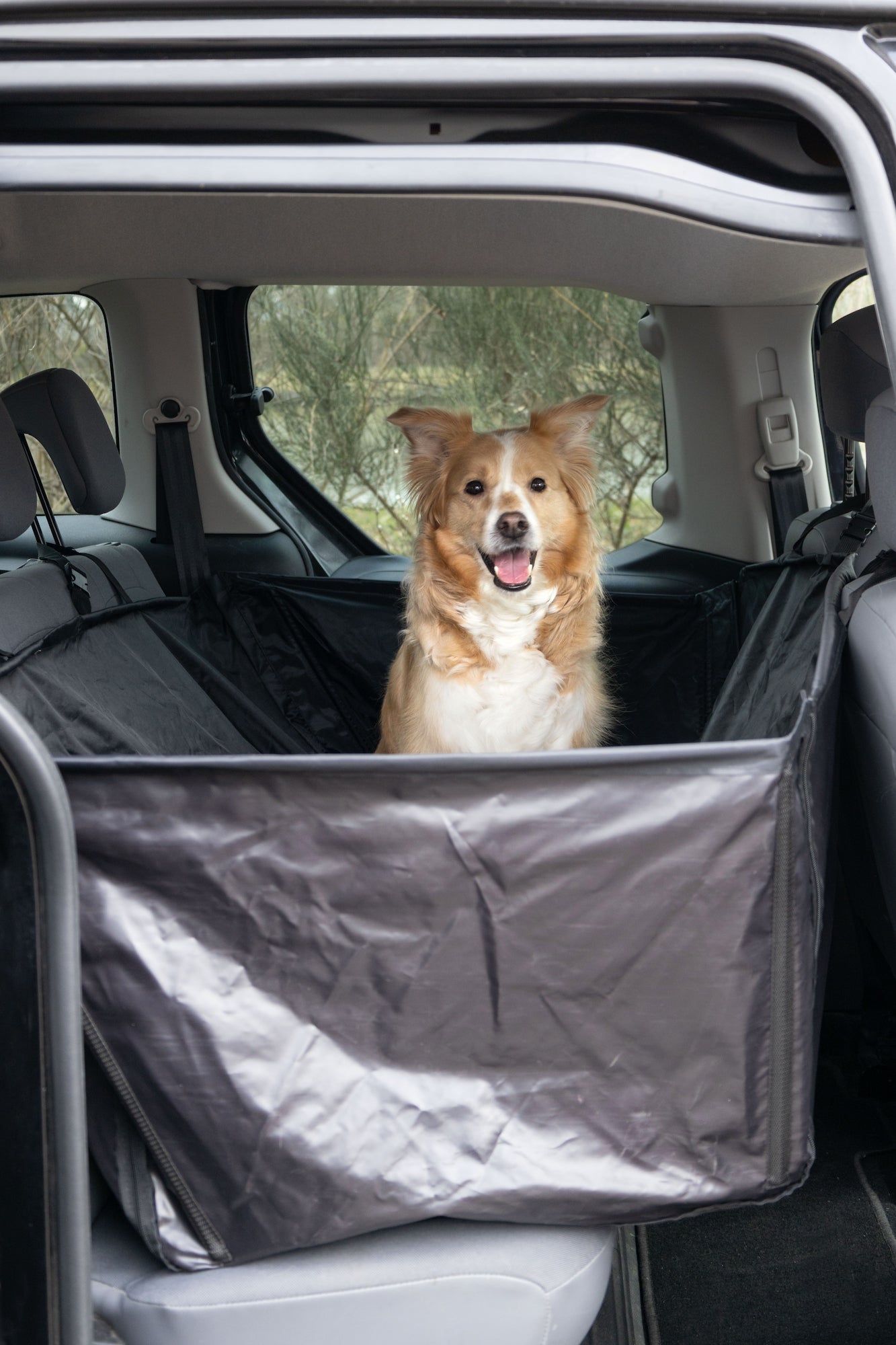Flamingo Car Blanket Logi Black - покривало за седалки 145 / 130 см