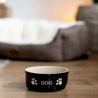 Nobby Ceramic Bowl Dog M - ceramic dog bowl 240 ml, black
