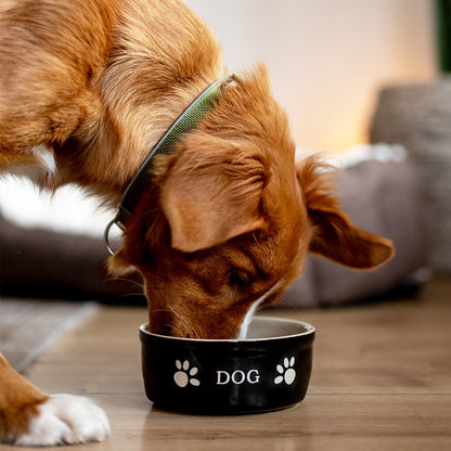 Nobby Ceramic Bowl Dog M - ceramic dog bowl 240 ml, black