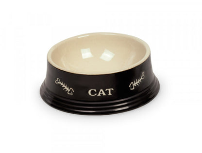 Nobby Ceramic Bowl Dog M - ceramic dog bowl 240 ml, black