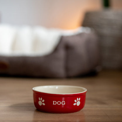 Nobby Ceramic Bowl Dog S - керамична купа за куче 130 мл, червен