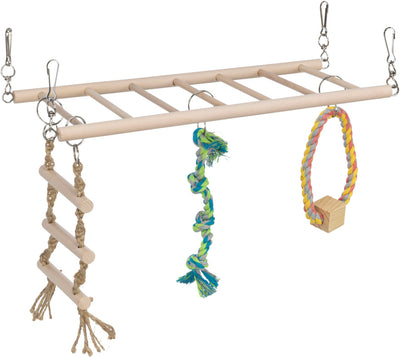 Trixie Suspension Bridge - дървена стълба с въжета за игра 35 / 15 см