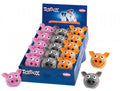 Nobby Latex Pig Balls - латексова играчка 8 см - сива, оранжева, розова