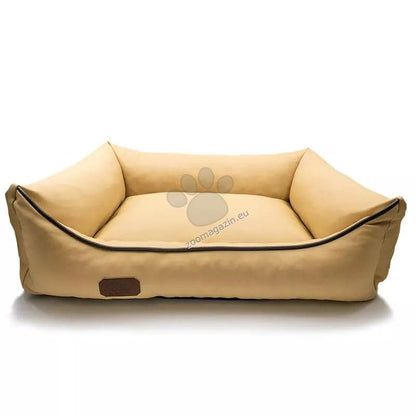 Meduza Dog Bed Eco Leather - луксозно легло от еко кожа 120 / 90 см, светлобежов
