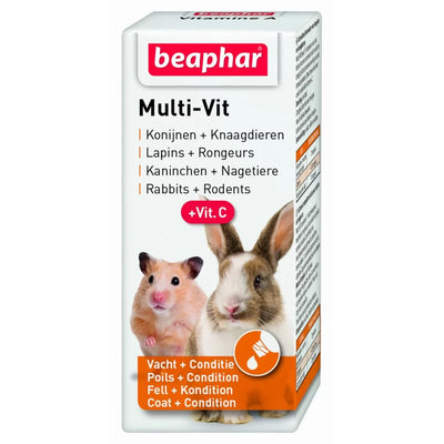 Beaphar Multi Vit - мултивитамини за зайци и други дребни животни 20 мл.