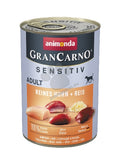 GranCarno Chicken Rice - натурална храна с пилешко месо и ориз, за чувствителни кучета  800 гр.