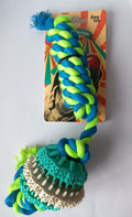 Stefo dental ball with cotton rope - дентална играчка 7.5/40 см