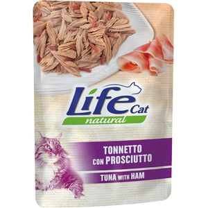 Life Cat Natural Tuna Ham - с филе от риба тон и пилешка шунка 70 грама