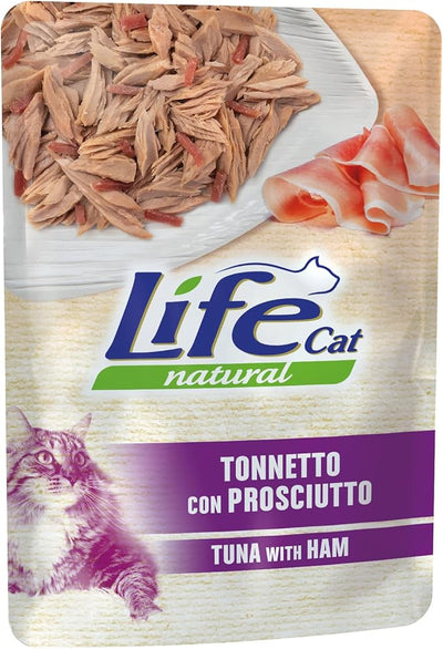 Life Cat Natural Tuna Ham - с филе от риба тон и пилешка шунка 70 грама