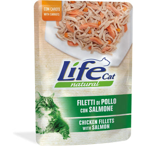 Life Cat Natural Chicken Salmon - с пилешко филе и сьомга 70 грама