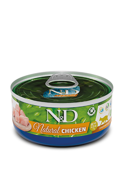 N&D Natural Cat Meat Duo Menu – допълваща храна за котки 6 x 70 гр