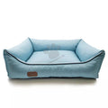 Meduza Dog Bed Eco Leather - луксозно легло от еко кожа 70 / 55 см, светлосин