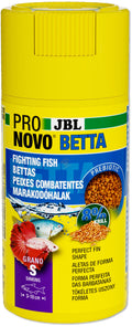 JBL ProNovo Betta Grano S - основна гранулирана храна за бойни риби 100 мл