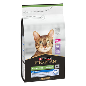 Pro Plan Sterilized Senior Cat Turkey - пълноценна храна за кастрирани възрастни котки с пуйка 1,5 кг