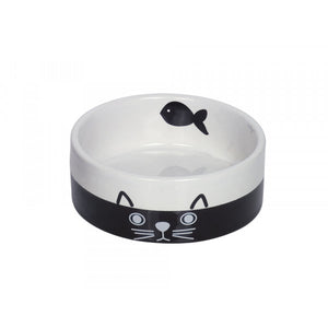 Nobby Cat ceramic bowl Face - керамична купа 13,5 x 5см - 250 мл