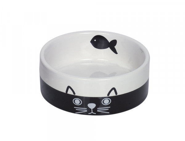 Nobby Cat ceramic bowl Face - керамична купа 13,5 x 5см - 250 мл