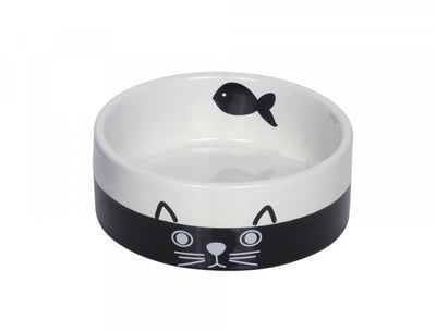 Nobby Cat ceramic bowl Face - керамична купа 12 x 4,5см - 250мл