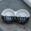 Nobby Cat ceramic double bowl Face - керамична двойна купа 22 х 11,5 х 3,5см - 2 х 130 мл