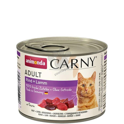 Carny Beef and Lamb - консерва за котки с телешко и агнешко месо, стек 6 х 200 гр