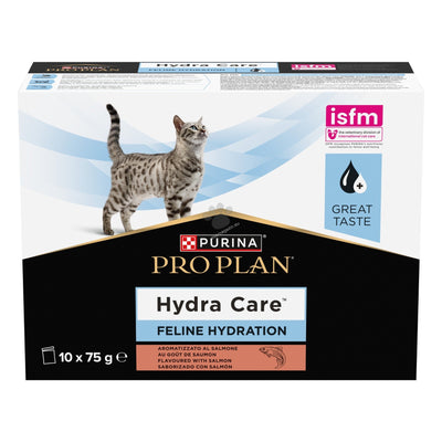Purina Pro Plan Hydracare Salmon - допълваща храна за котки със сьомга 10 х 75 гр
