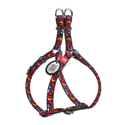 Waudog Harness Graffiti XS - нагръдник с QR код за сигурност 30 / 40 см / 10 мм