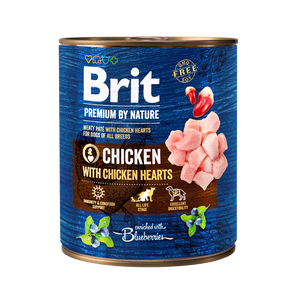 Brit Premium by Nature Chicken with Hearts - консерва за кучета с пилешко и сърца